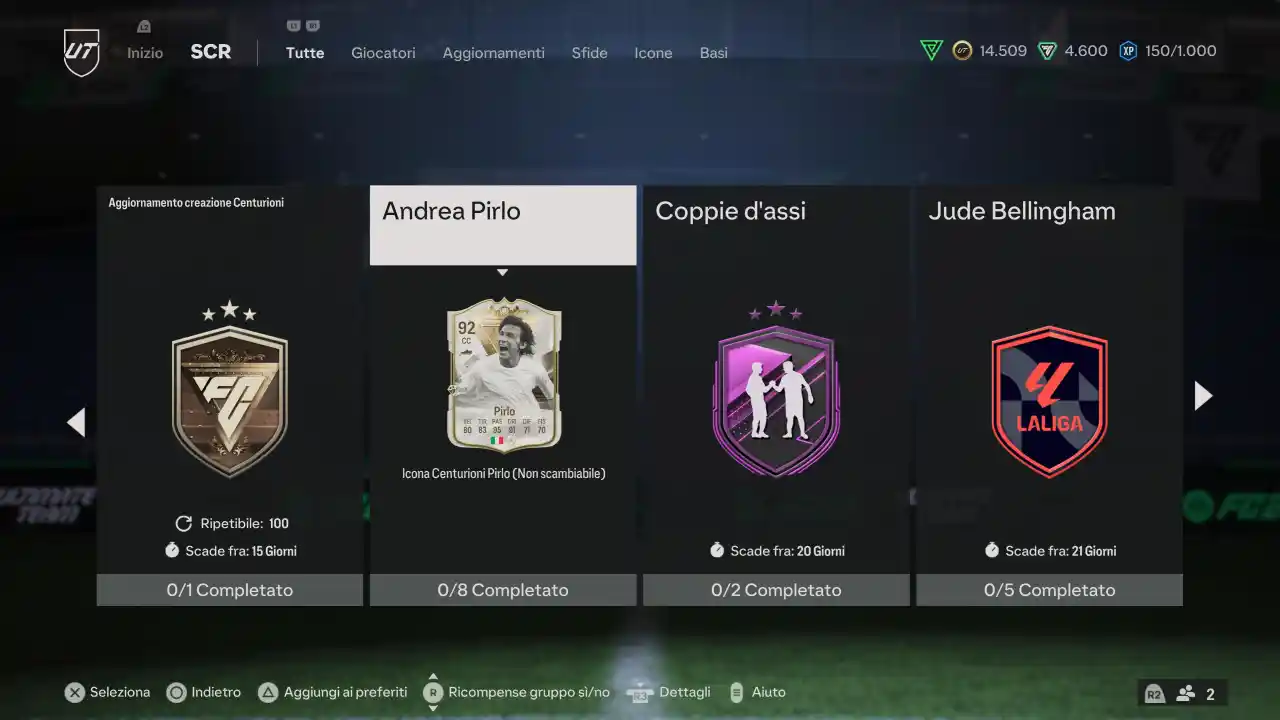 Fc Come Ottenere Andrea Pirlo Icona Centurione Soluzioni Sbc