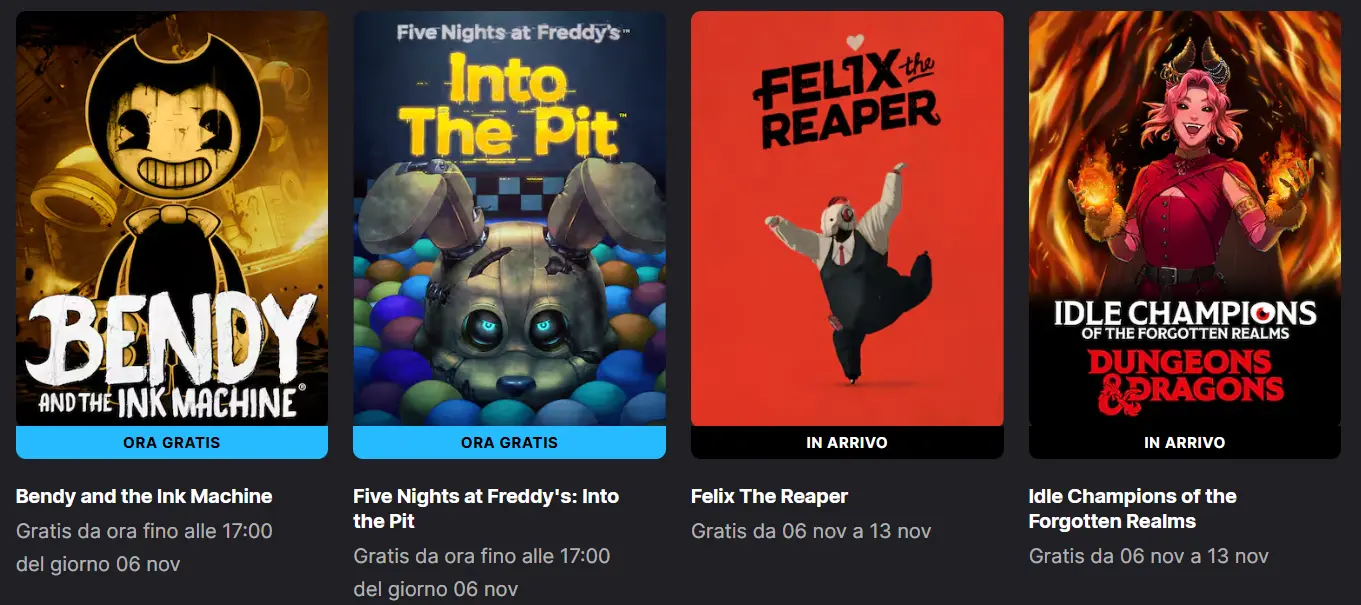 I giochi gratis di Epic Games del 30 ottobre 2025