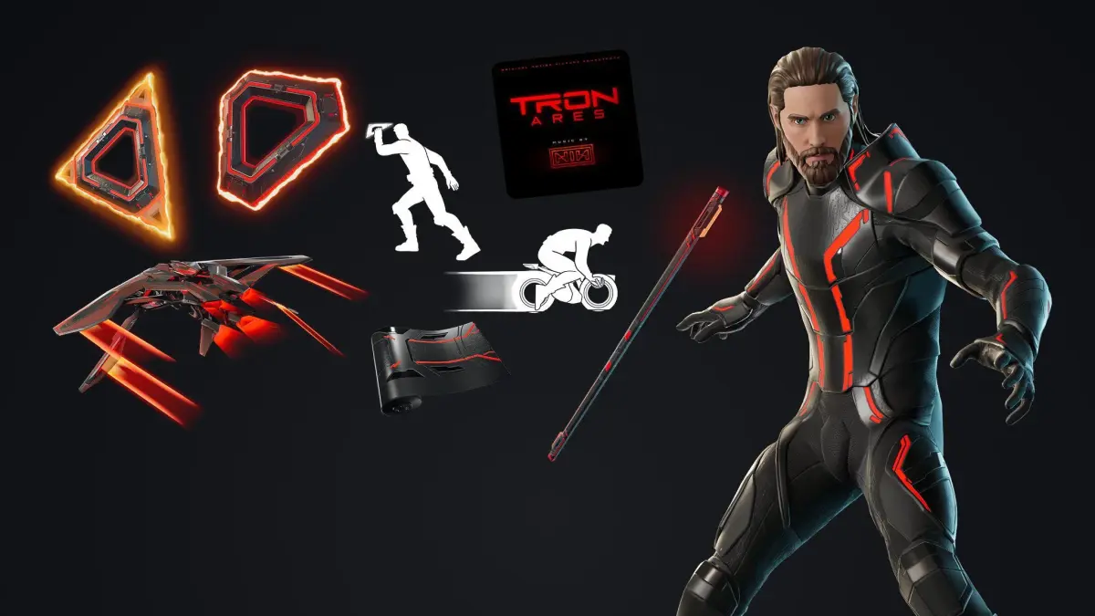 Bundle con le skin di Tron: Ares in Fortnite