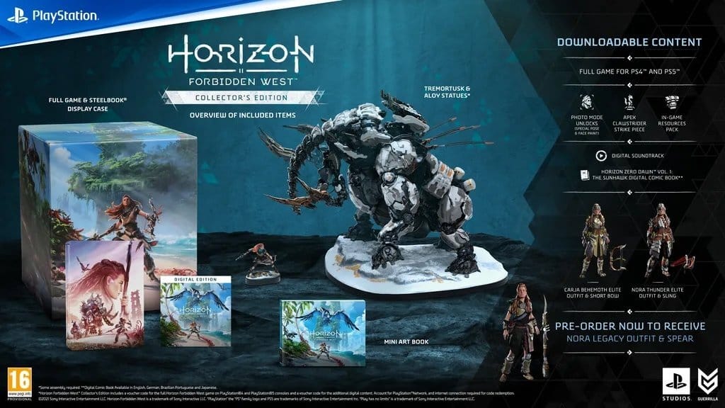 horizon forbidden west collector's edition