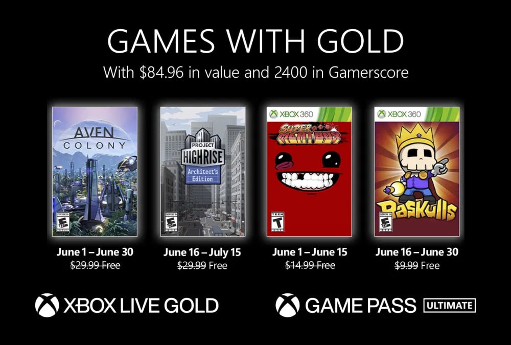 games with gold giochi gratis di giugno
