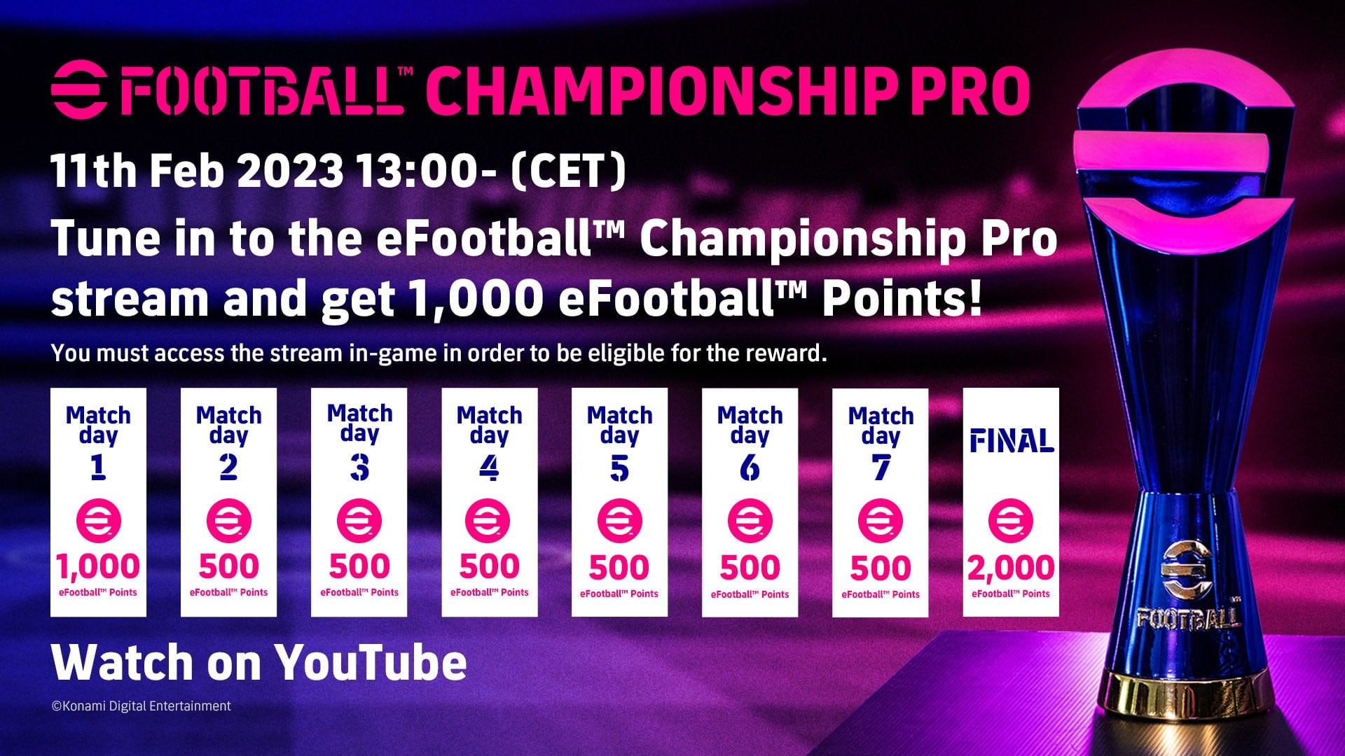 eFootball championship pro_2023_premi