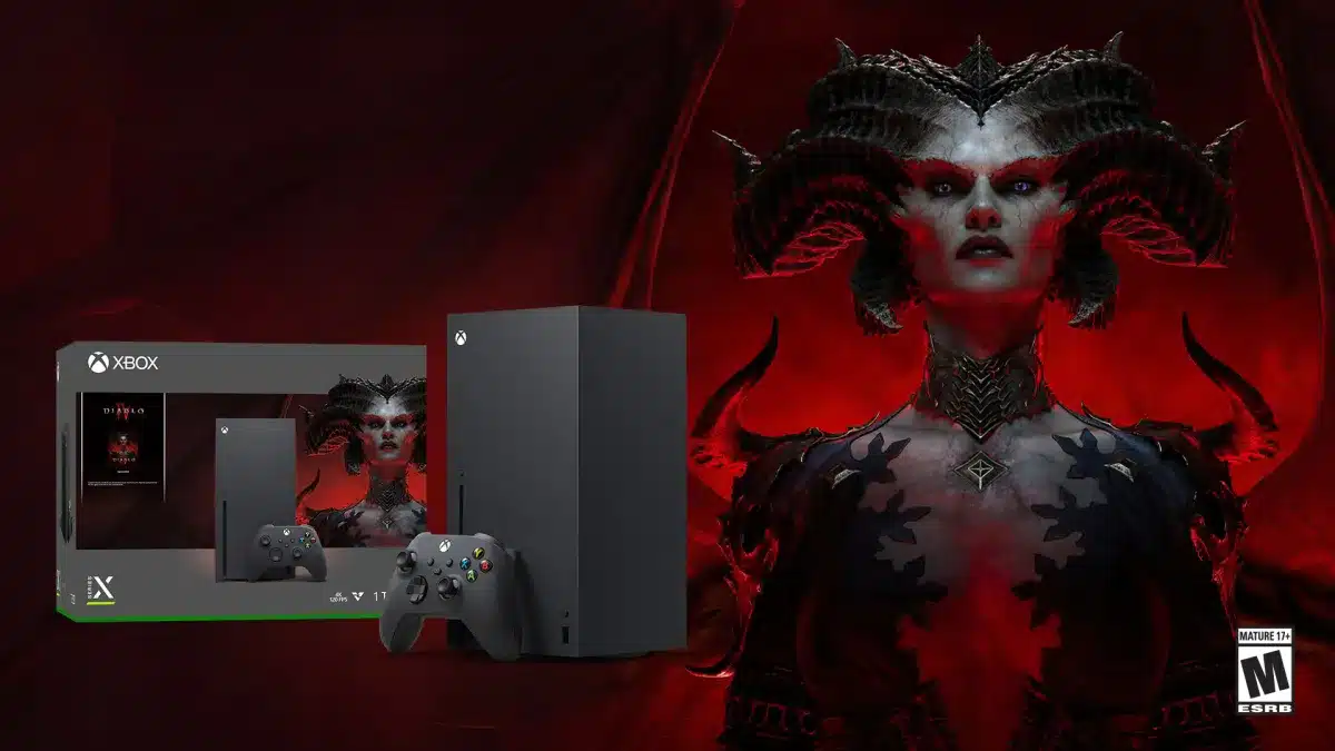 Xbox Series X a tema Diablo IV