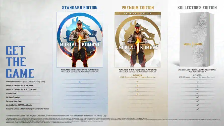 Mortal Kombat 1 - preordini, edizioni speciali, bonus, accesso antipato e closed beta