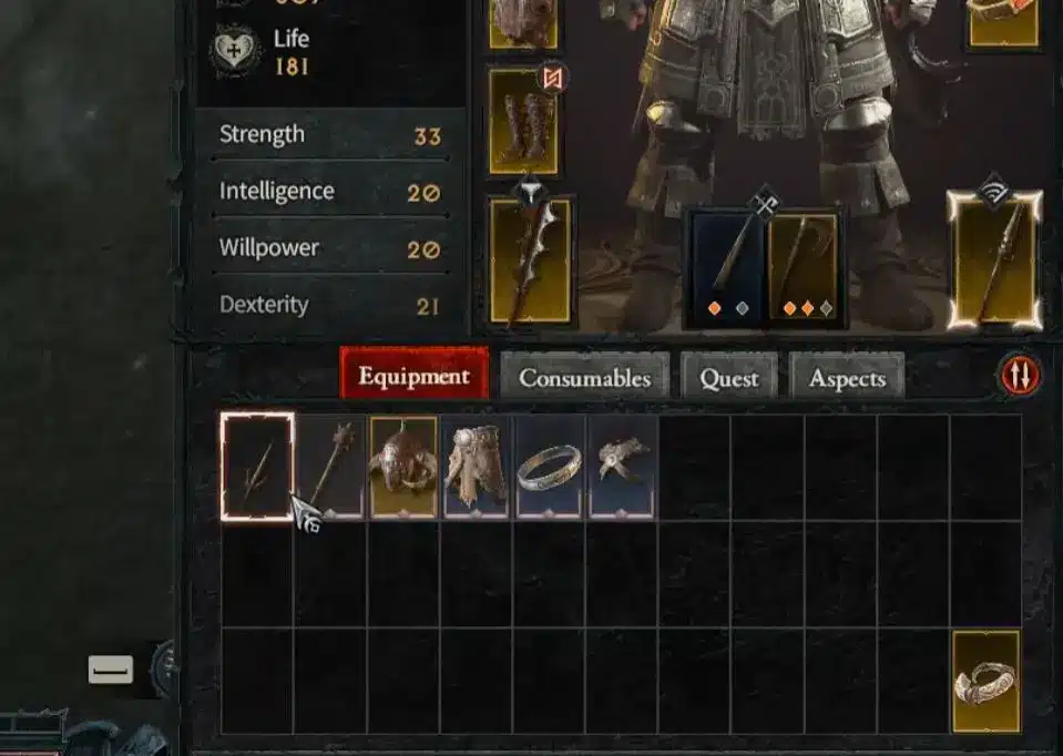 Diablo IV - come conservare più oggetti: si può ingrandire l'inventario?