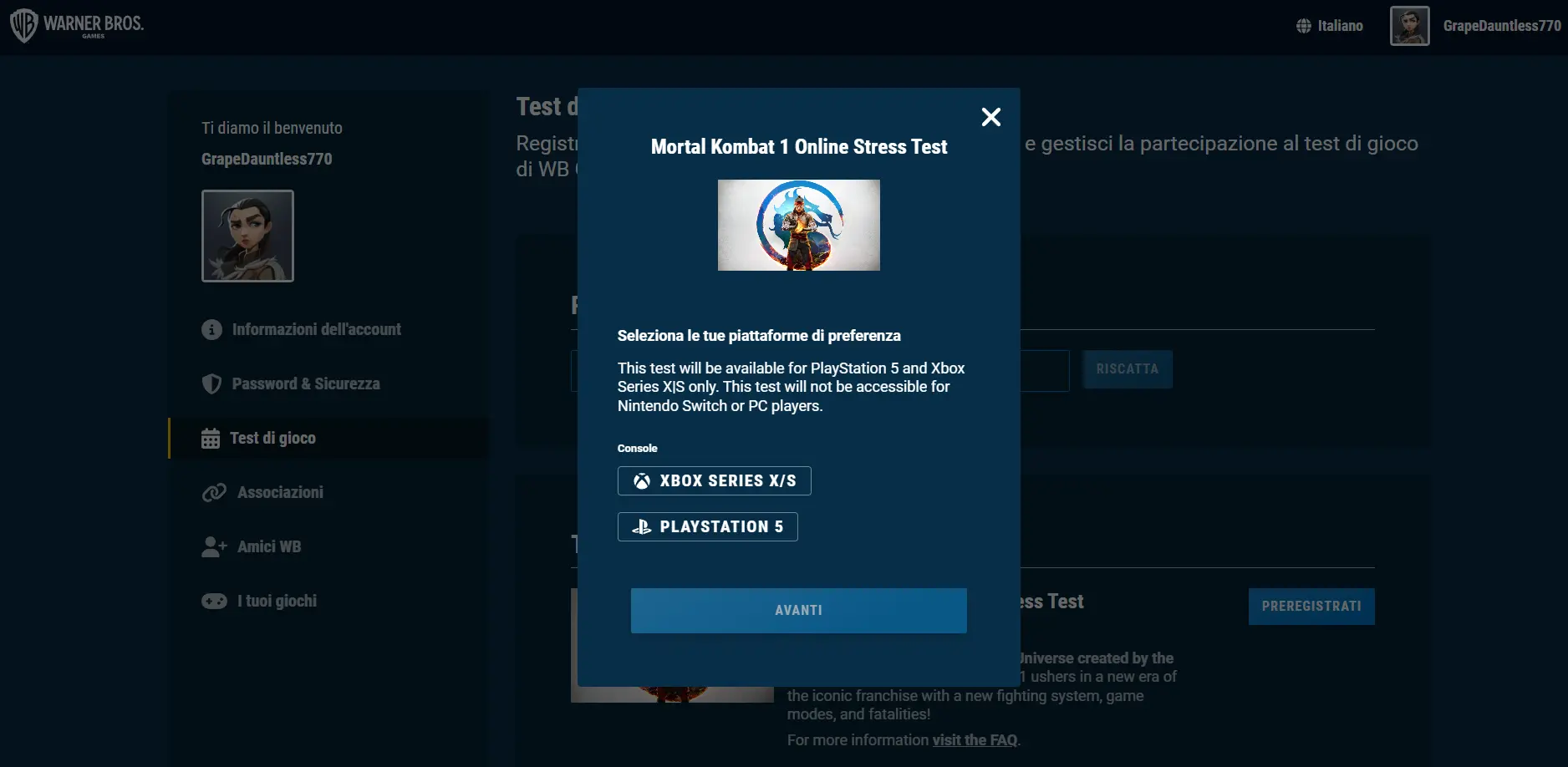 Mortal Kombat 1 Online Stress Test: al via il 23 giugno