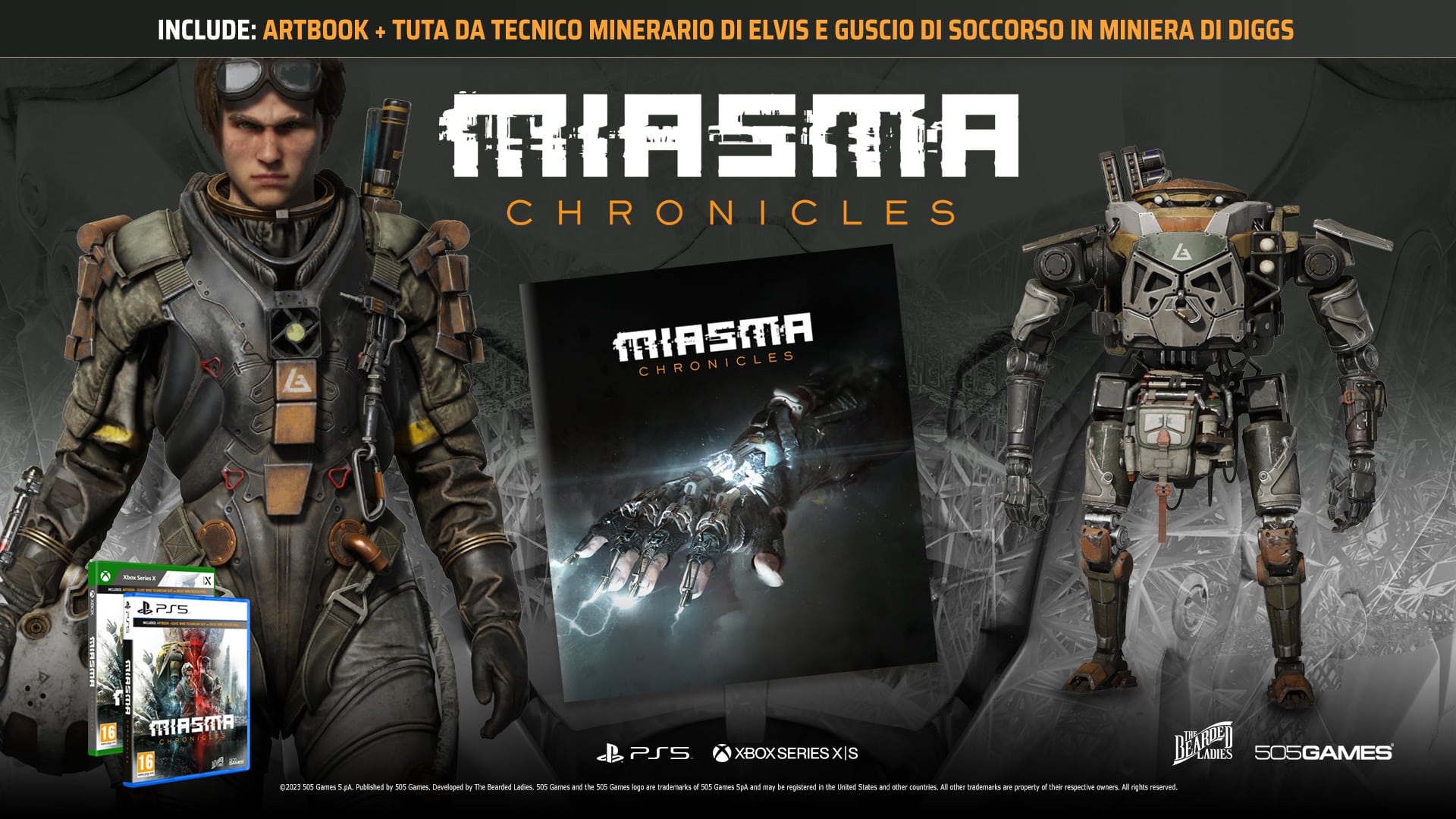 Miasma Chronicles è disponibile da oggi anche in versione fisica
