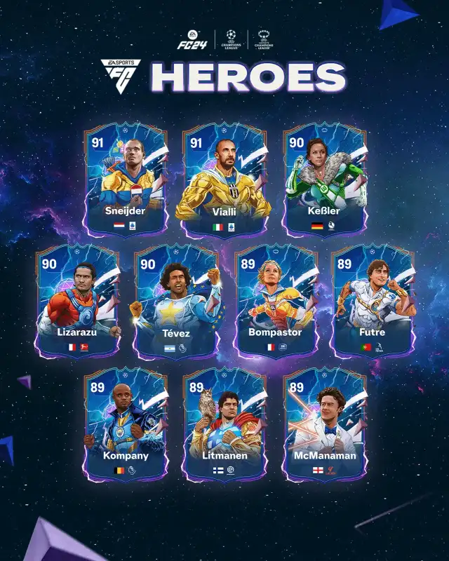 EA Sports FC 24, annunciati altri nuovi Eroi Ultimate Team