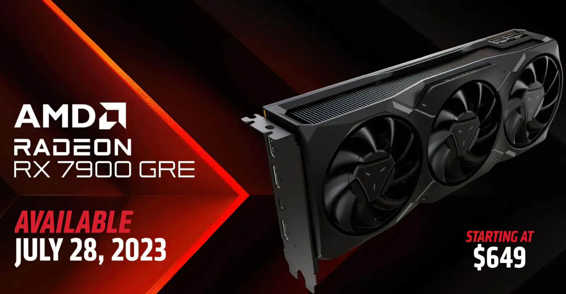 AMD presenta la Radeon RX 7900 GRE - specifiche hardware della 7800 XT "mascherata"