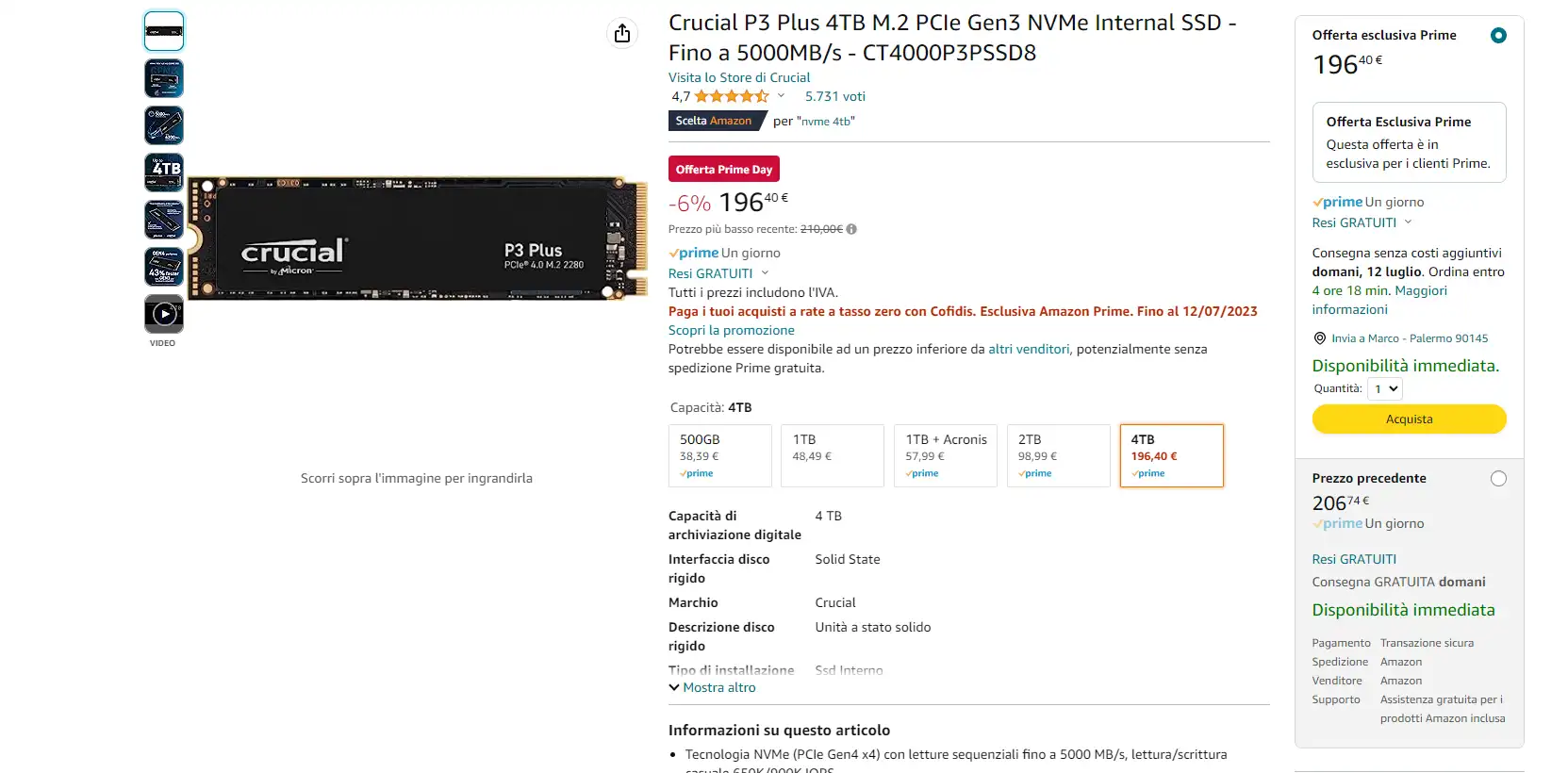 Amazon Prime Day 2023 - le migliori offerte SSD per PC e PS5