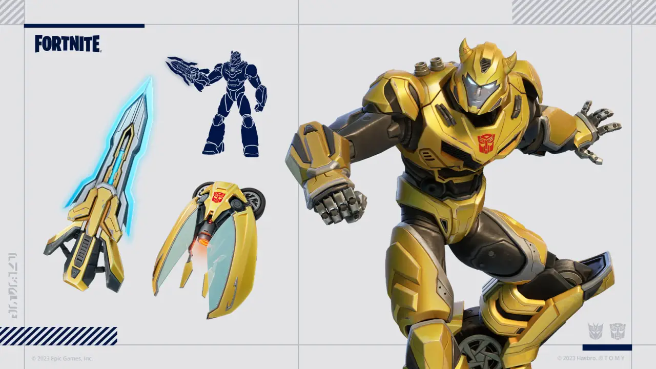 Fortnite Pacchetto Transformers Bumblebee