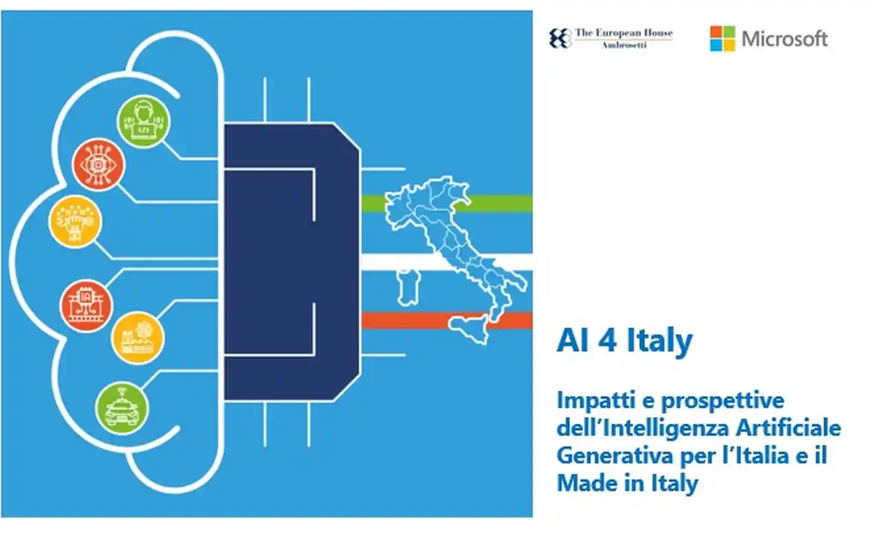 The Europen House - Ambrosetti e Microsoft Italia: risultati studio sugli impatti potenziali dell’Intelligenza Artificiale Generativa in Italia