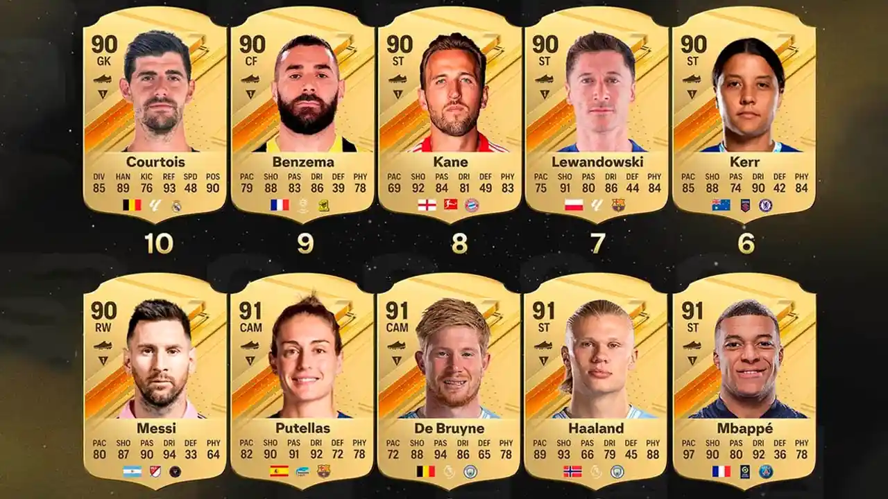 FIFA 24  OFFICIAL TOP 50 PLAYER RATINGS (EA FC 24)! 💀😲 ft