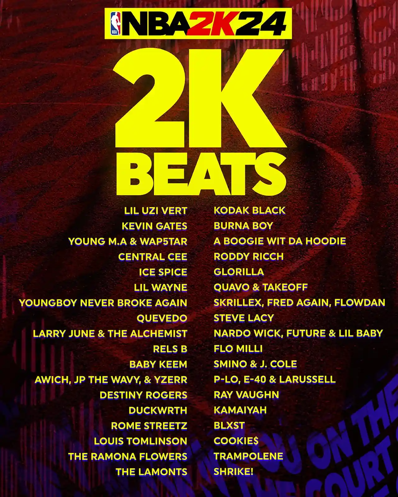 NBA 2K24 OST - svelata una colonna sonora firmata da star e hit per il 25° anniversario