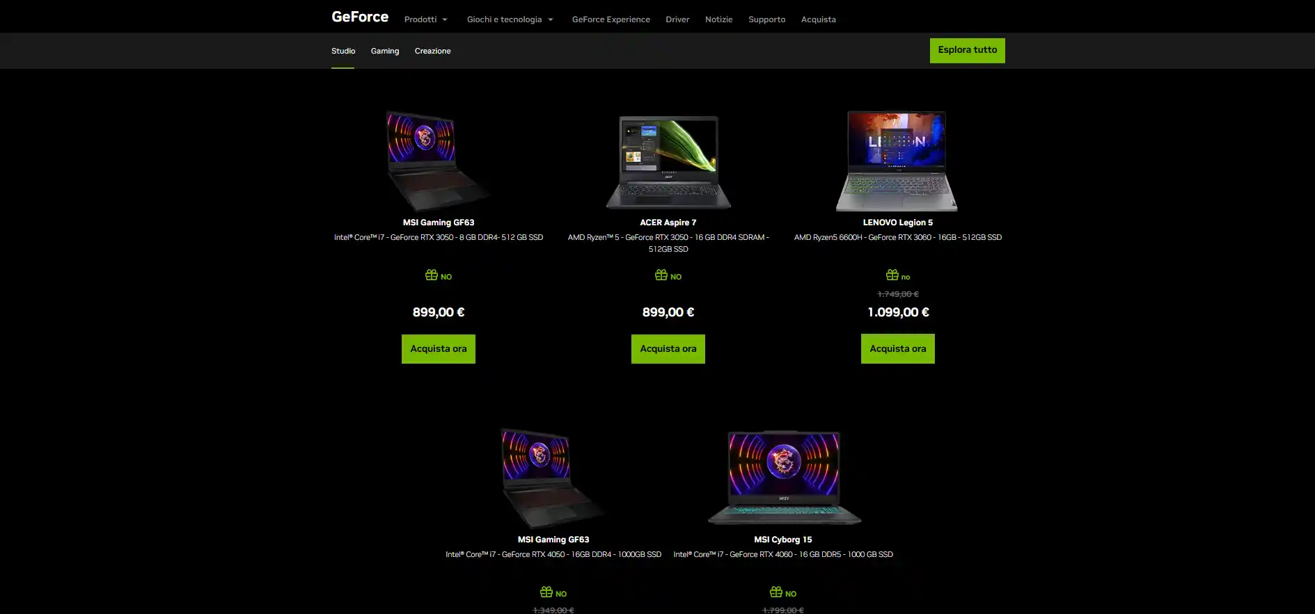 Nvidia Back To School: le nuove offerte di settembre su notebook gaming e schede video GeForce