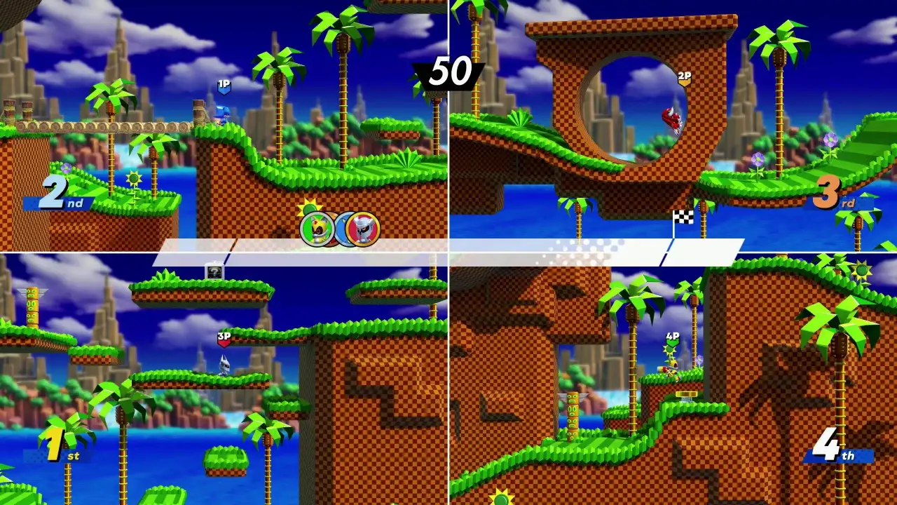 Multiplayer Sonic Superstars battle Mode