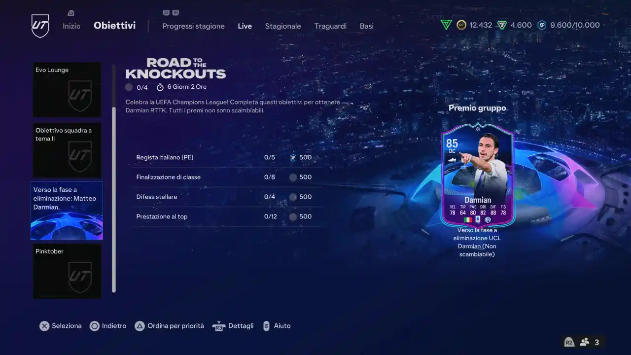 EA FC 24 Ultimate Team - come ottenere la carta Darmian RTTK, soluzioni obiettivo Verso la Qualificazione Matteo Darmian