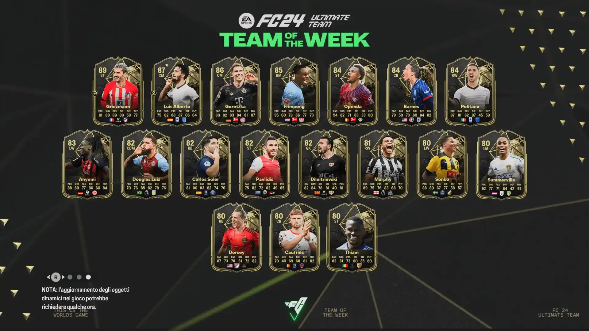 EA FC 24 Ultimate Team TOTW 6 - Squadra della Settimana 6: guida agli investimenti