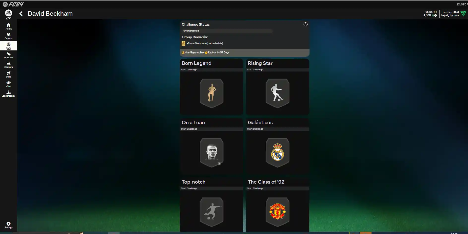 EA FC 24 Ultimate Team: come ottenere David Beckham Icona SCR non scambiabile - migliori soluzioni SBC