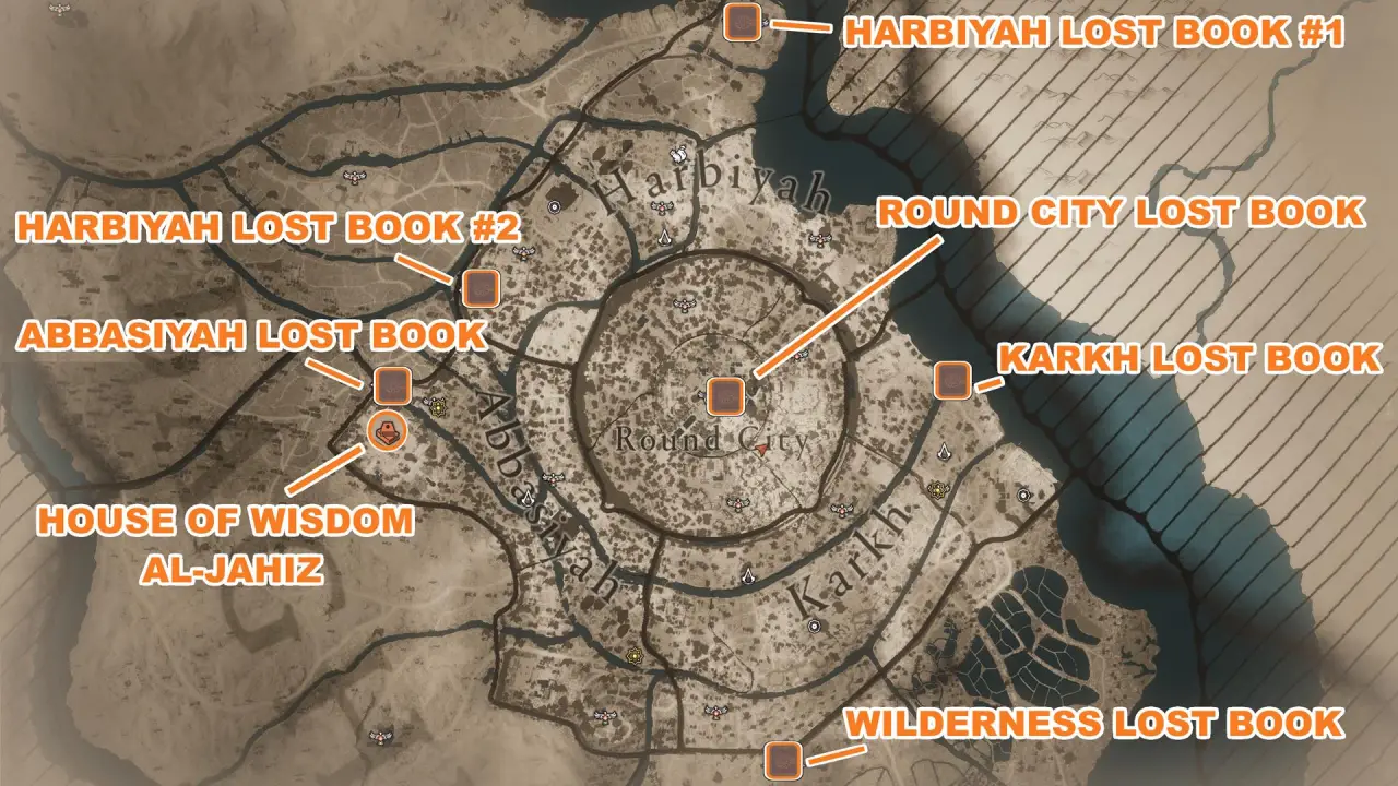 Assassin's Creed Mirage Mappa Libri Perduti