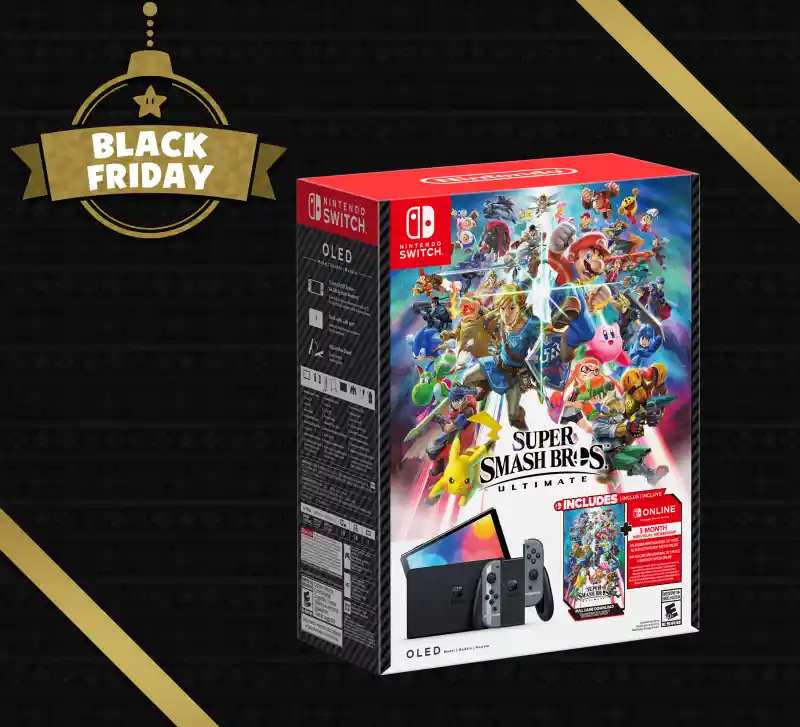 Nintendo Switch OLED Bundle Super Smash Bros Ultimate annunciato in tempo per il Black Friday