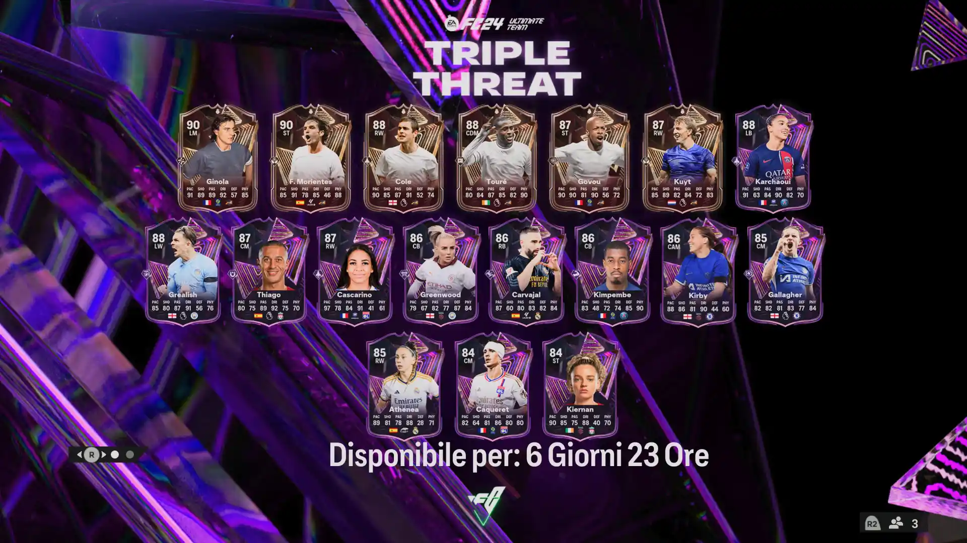 EA FC 24 Ultimate Team Triple Threat - Tripla Minaccia: guida al nuovo evento promo: come funziona, SBC, Obiettivi e Team 1