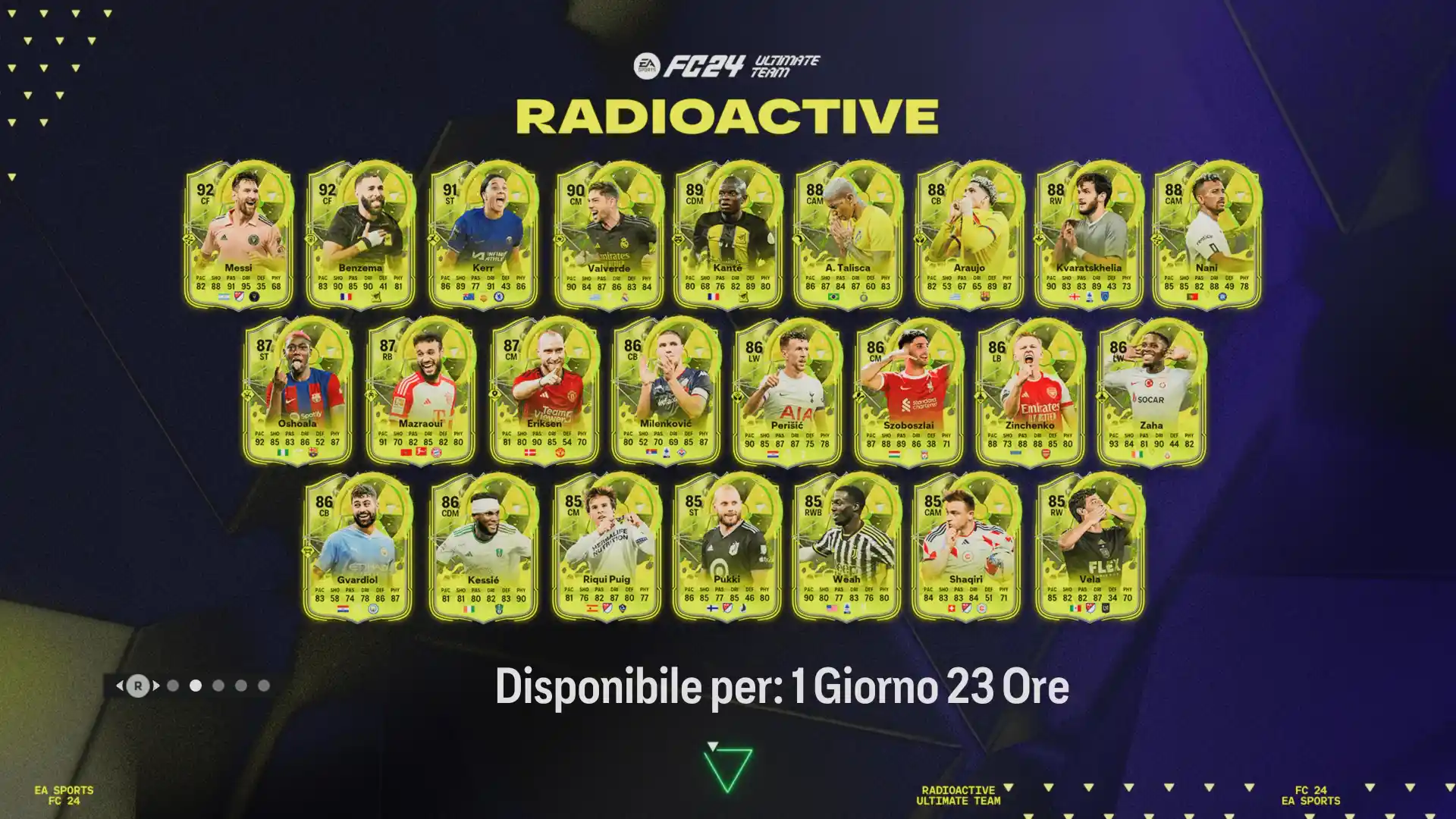 EA FC 24 Ultimate Team Radioactive - Radioattivi: guida evento promo: team 1, SBC e obiettivi