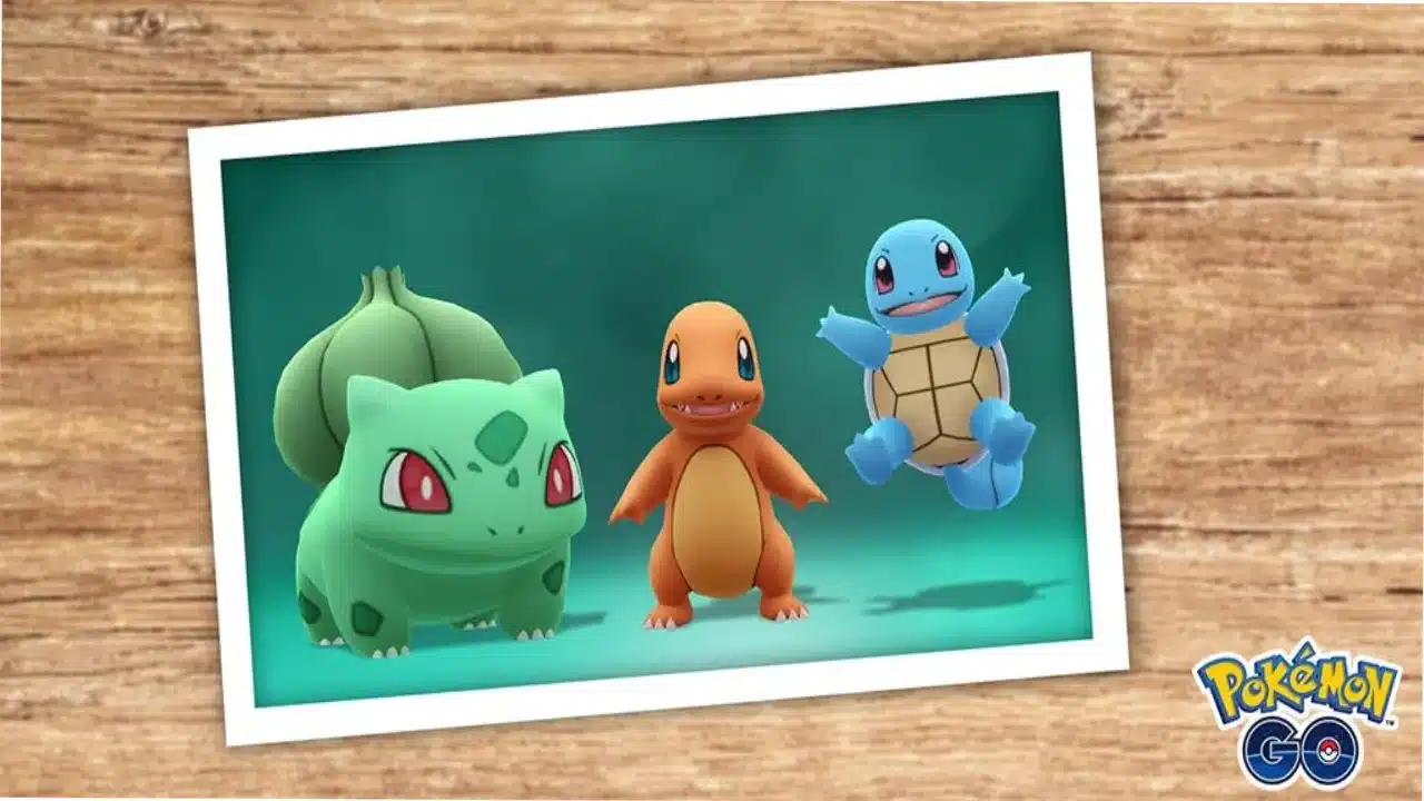 Pokémon GO Adamatempo Charmander Squirtle Bulbasaur