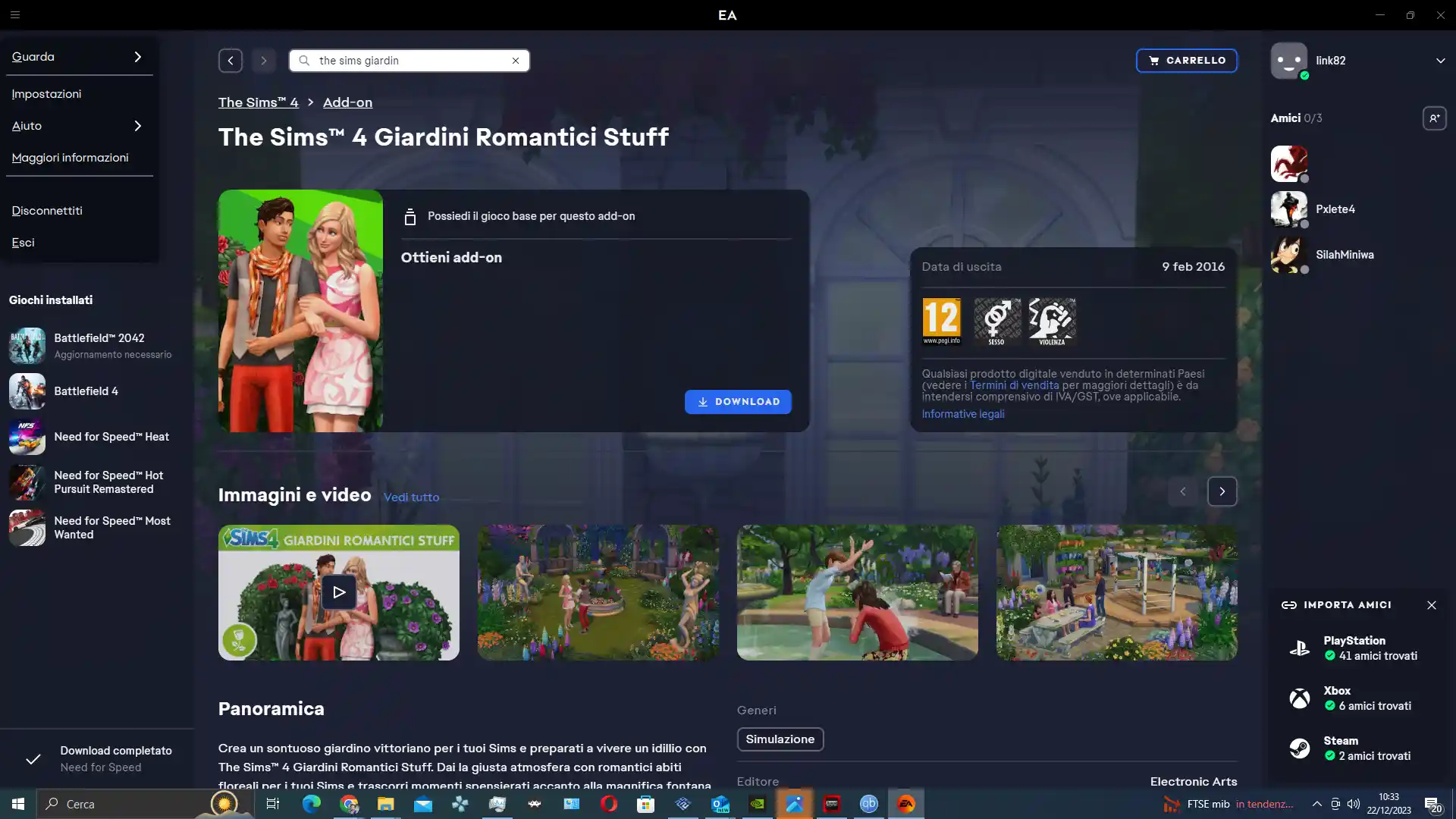 The Sims 4: i kit Giardini Romantici e il Mio Primo Animale sono gratis per un periodo limitato
