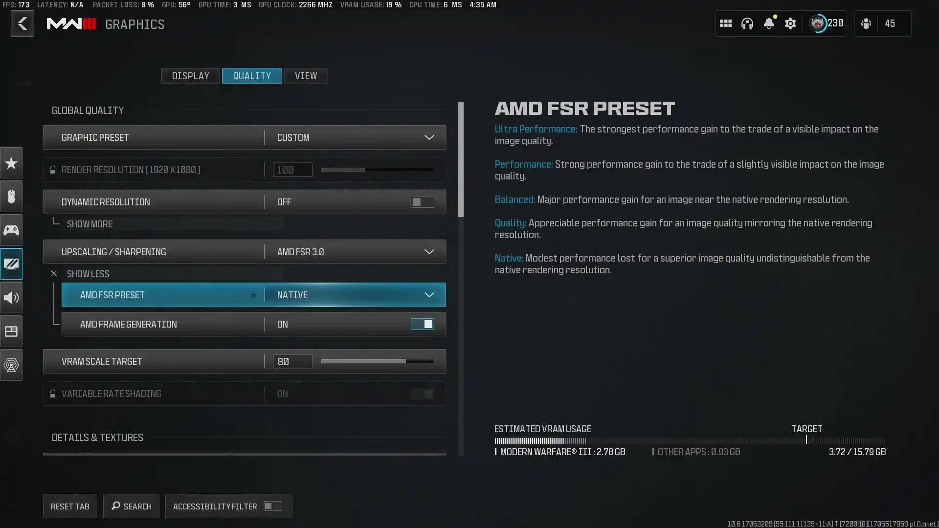 AMD FSR 3 con frame generation arriva in COD Modern Warfare III e Warzone - come attivarlo per duplicare il frame-rate