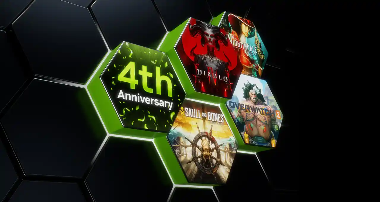 GeForce Now compie 4 anni e annuncia 27 giochi in arrivo tra cui Skull and Bones, The Inquisitor, Nightingale, Myth of Empires