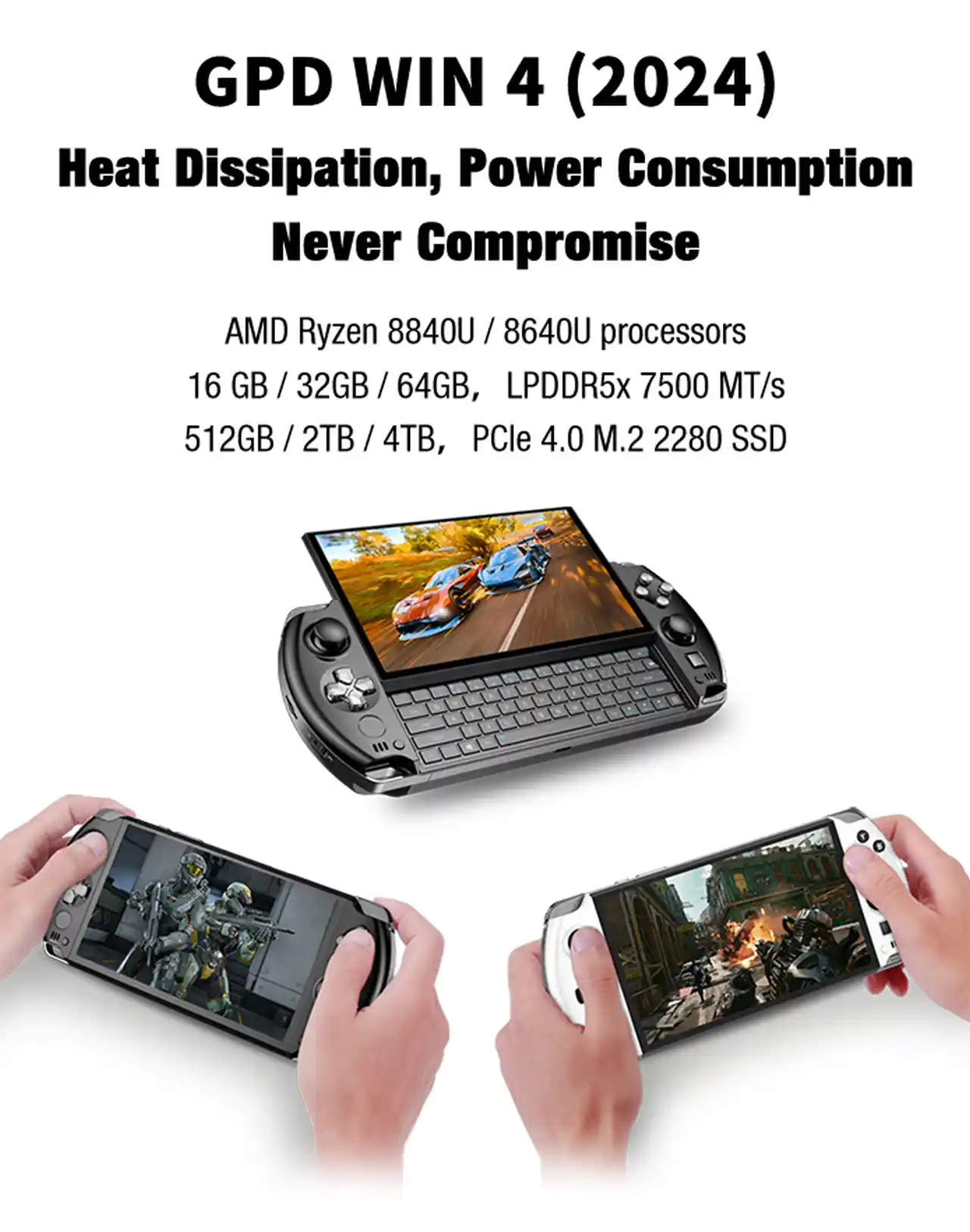 GPD Win 4 2024 sarà la prima console portatile con Ryzen 7 8840U - surclassa Ryzen Phoenix e Steam Deck a 10 watt