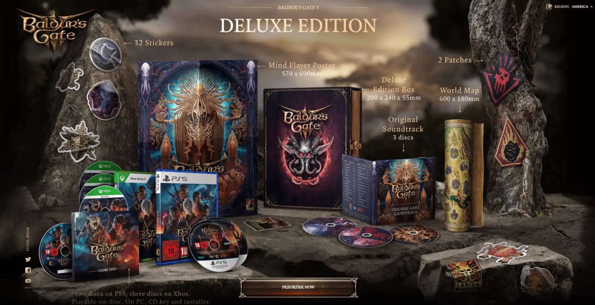 Baldur's Gate 3 Deluxe Edition: le spedizioni dell'edizione fisica inizieranno ad aprile