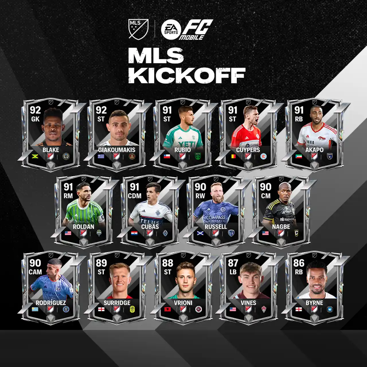 EA Sports FC Mobile evento MLS Kickoff disponibile ora - Western Conference