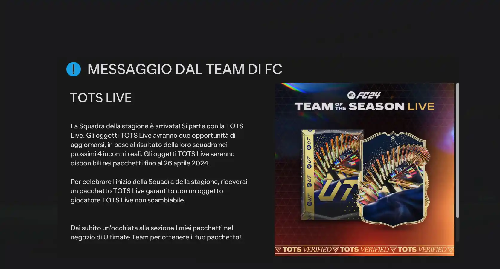 EA FC 24 Ultimate Team TOTS Live rosa completa Team of the Season, come funzionano gli upgrade