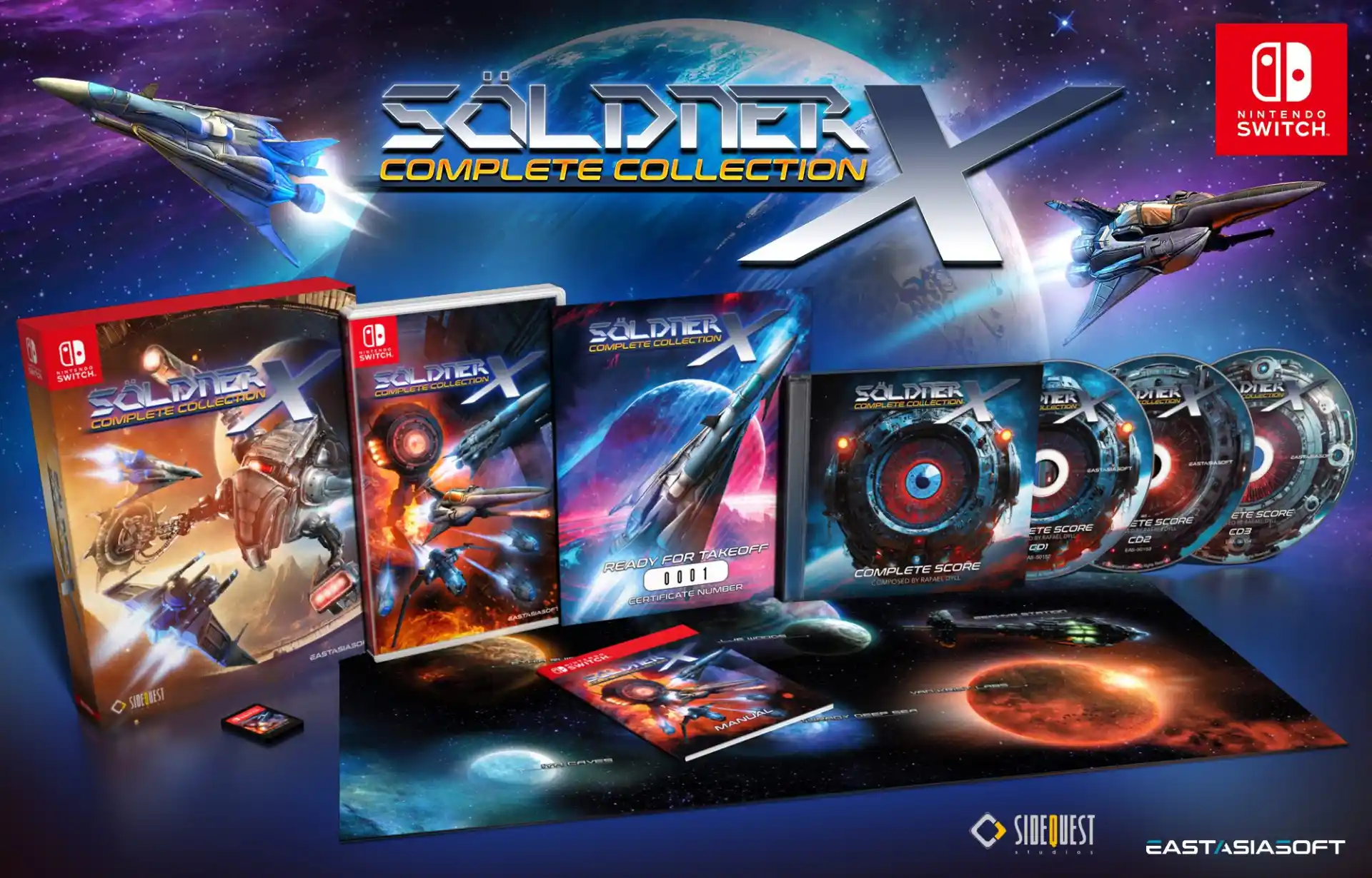 Soldner-X Complete Collection annunciato per Switch: uscita edizione da collezione e preorder