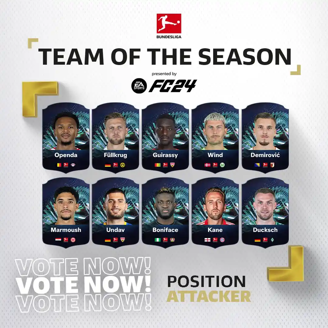 EA Sports FC 24 Ultimate Team TOTS Bundesliga - lista candidati e come votare: attaccanti 