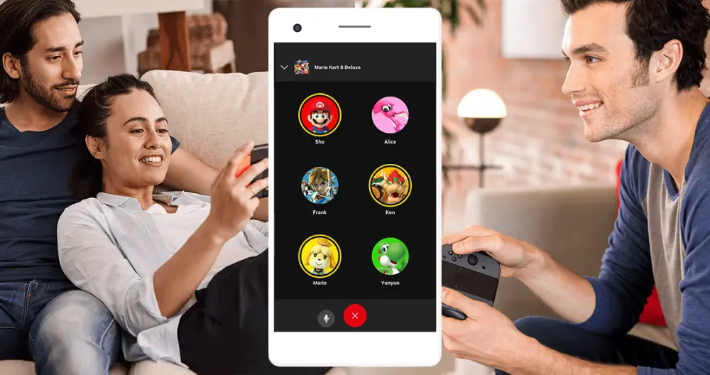 come usare l'applicazione smartphone di Nintendo Online e la chat vocale