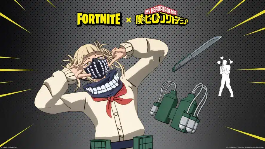 himiko toga nuove skin fortnite x my hero academia costumi