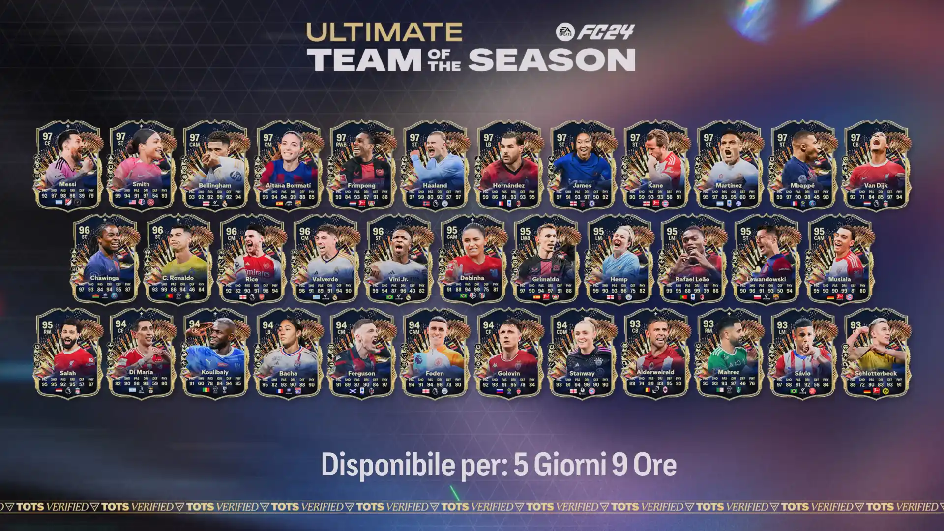 FC 24 TOTS Ultimate Team of the Season - il meglio nell'Ultimate TOTS: rosa completa di 30 giocatori