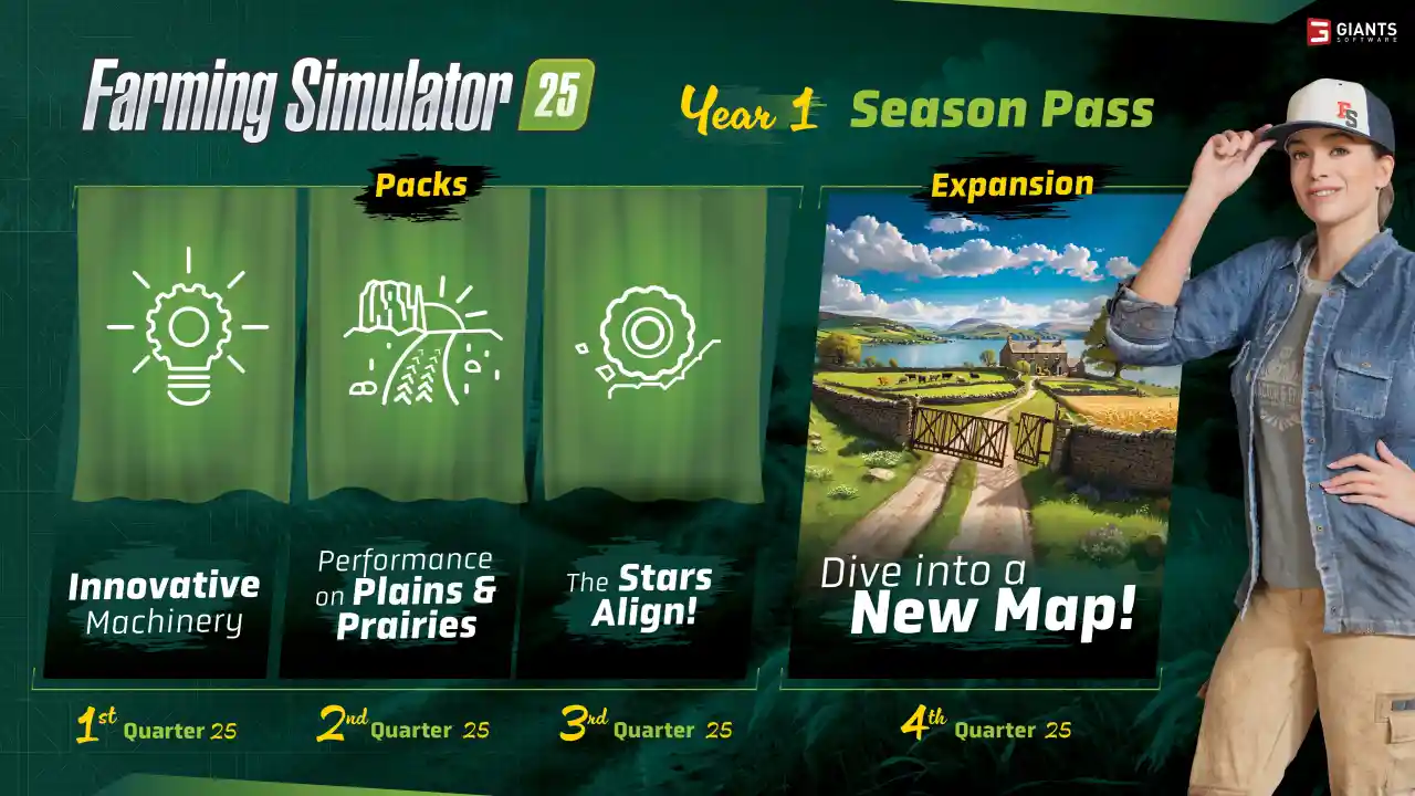 GIANTS Software annuncia Farming Simulator 25 - trailer data di uscita, piattaforme ed edizioni