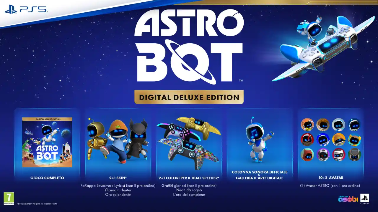 Astro Bot pre order da oggi: edizione Digital Deluxe