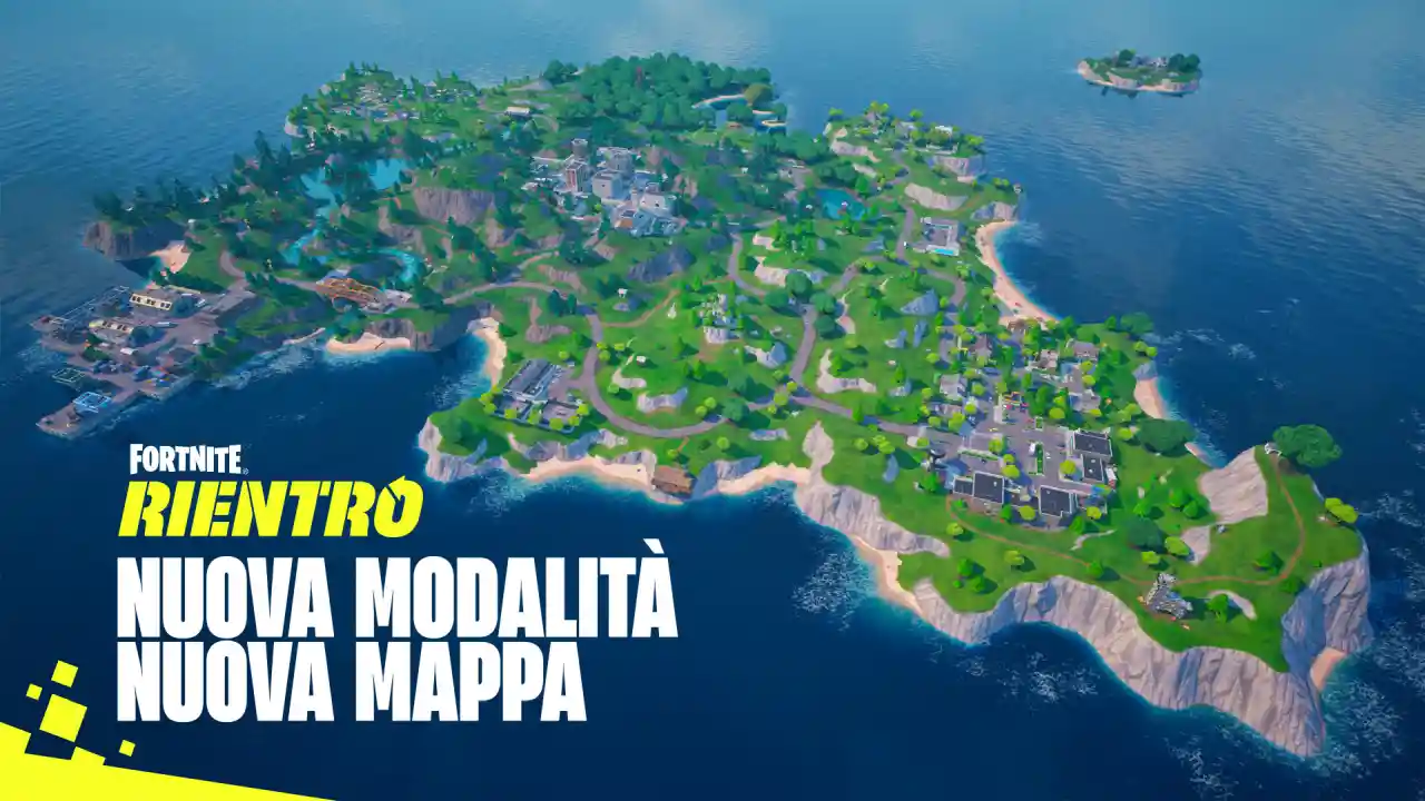 Fortnite Rientro disponibile: nuova mappa L'Isola di Fortnite Rientro.