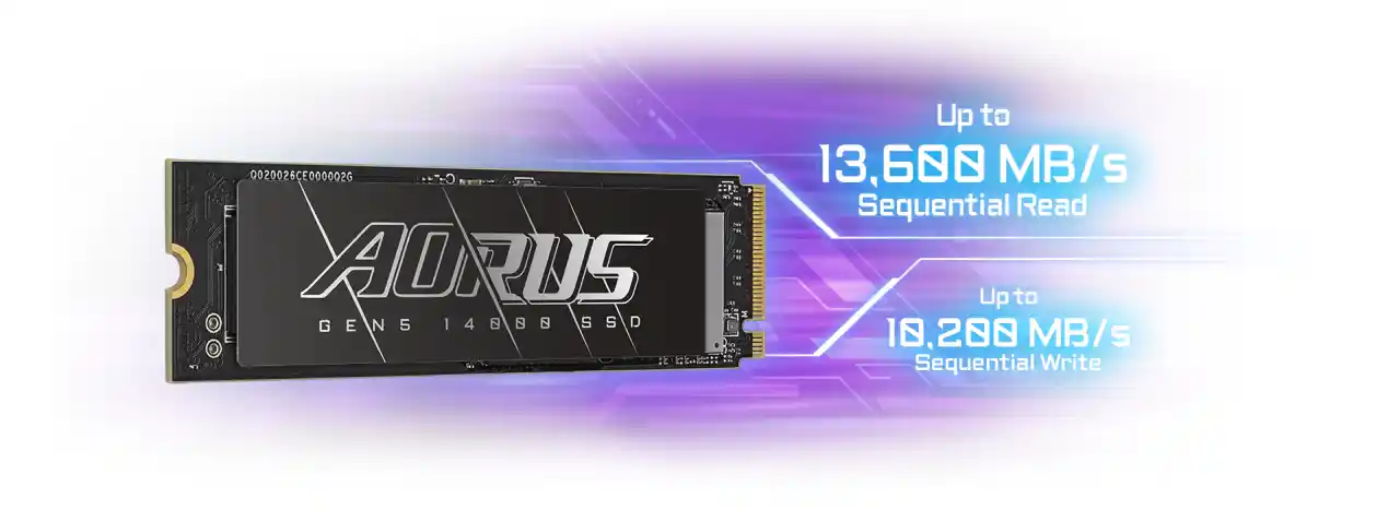 GIGABYTE COMPUTEX 2024: tutte le novità e nuovi prodotti e componenti hardware per il PC building e l'AI. SSD Aorus Gen 5 14000