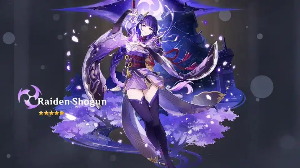 migliore build di Raiden Shogun in Genshin Impact, armi, abilità, costellazioni, manufatti
