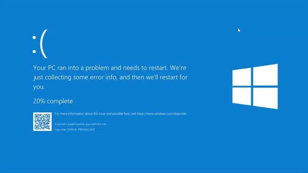 Windows schermata blu di errore crowdstrike down