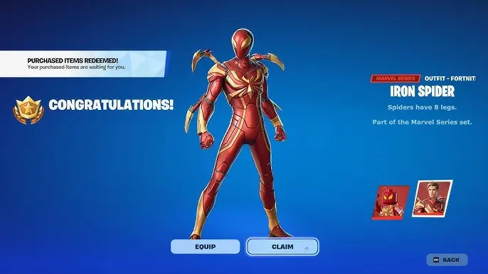 Come ottenere la skin di Iron Spider-man in Fortnite e quanto costa il bundle