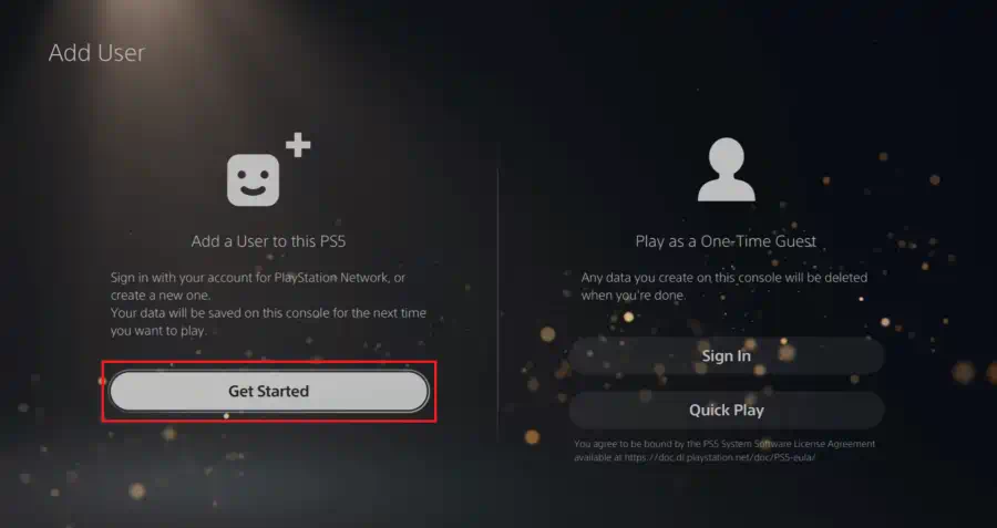 come creare un account playstation network su ps5