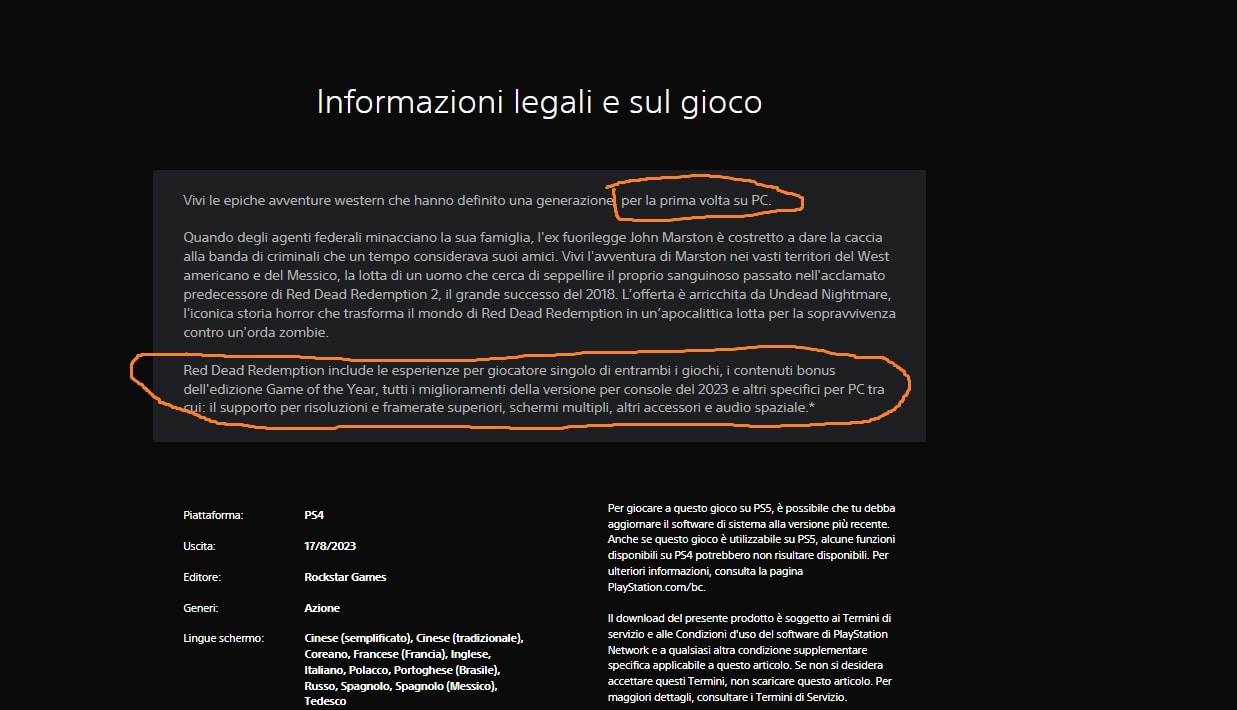 Red Dead Redemption PC spunta su PlayStation Store: un errore, un leak o un imminente annuncio?