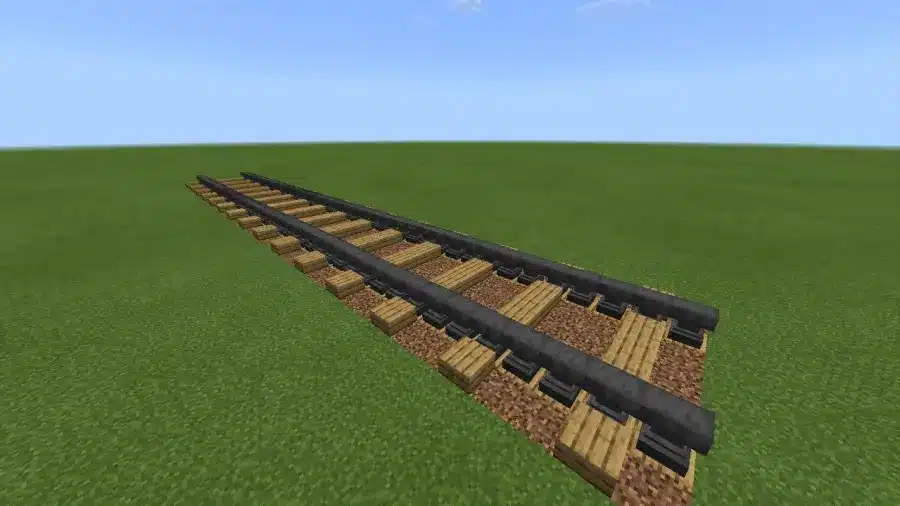 Come costruire i binari in Minecraft, materiali necessari per le rotaie